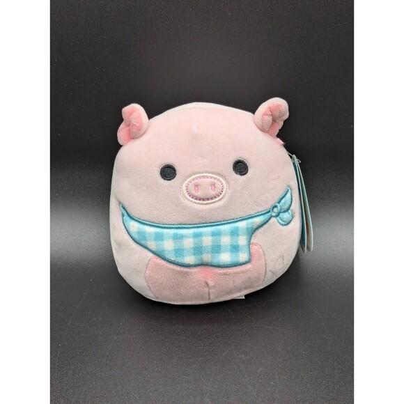 Squishmallows Peter The Pig With Blue Bandana 5” Spring Farm Squad Plush - Picture 1 of 7